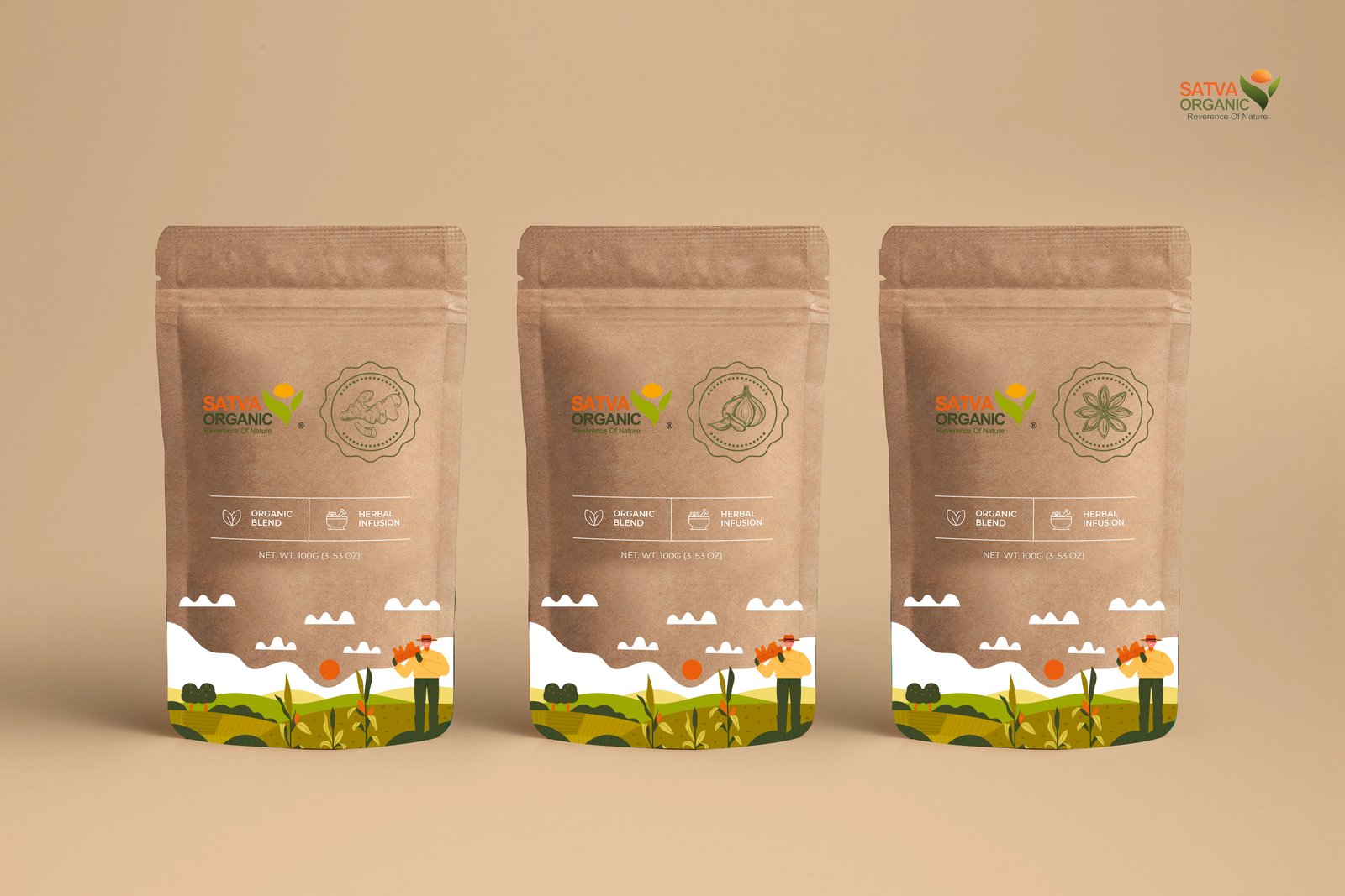 Satva organic Packaging